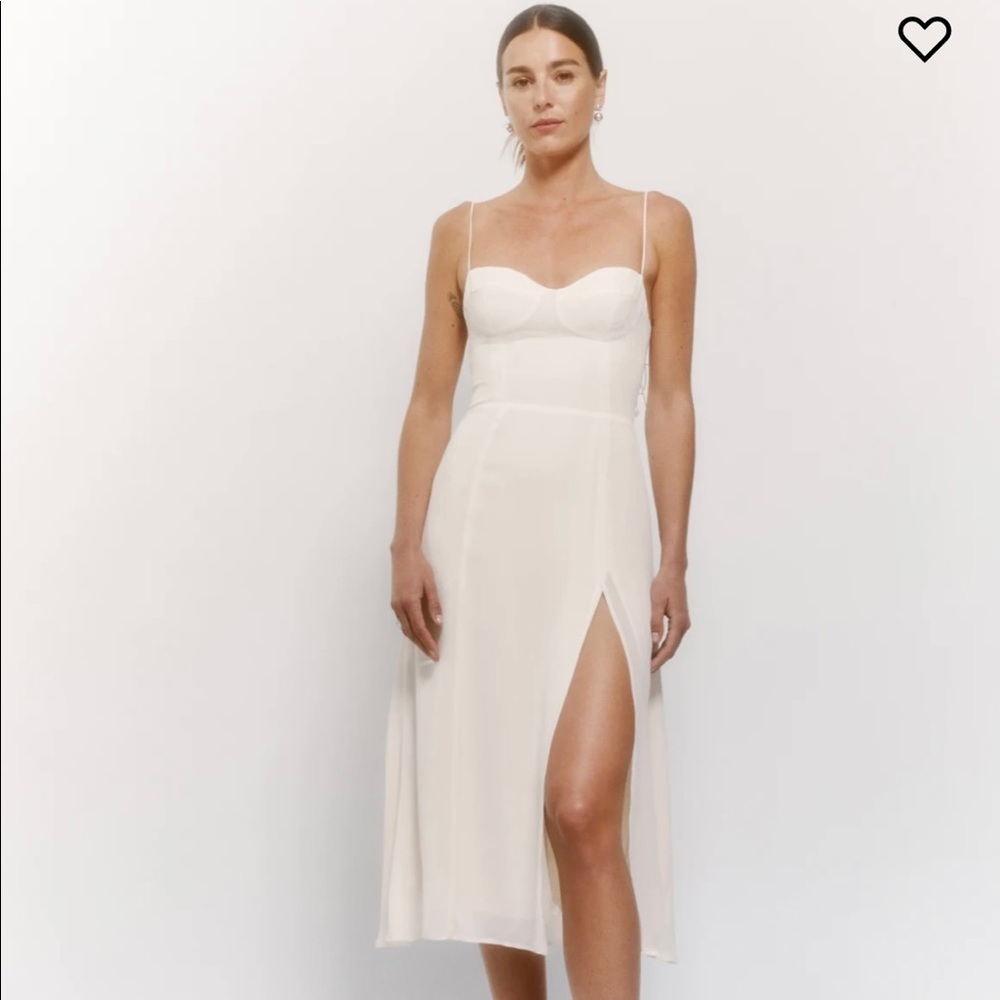 Reformation Juliette Dress in Ivory, brand new with tags, Size 2